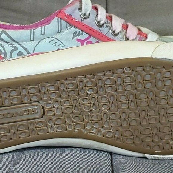 COACH BARETTE Q322  Women Size 5.5B Pink Sneakers - Picture 5 of 5